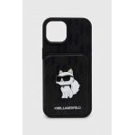 Karl Lagerfeld Husă pentru telefon iPhone 15 / 14 / 13 6.1" culoarea negru