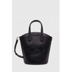 Karl Lagerfeld poseta culoarea negru
