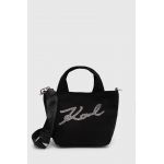 Karl Lagerfeld poseta culoarea negru