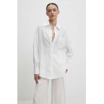 Answear Lab camasa femei, culoarea alb, cu guler clasic, relaxed