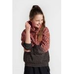 Coccodrillo hanorac de bumbac pentru copii culoarea portocaliu, cu glugă, modelator