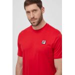 Fila tricou din bumbac barbati, culoarea rosu, cu imprimeu