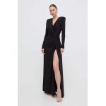 Silvian Heach rochie culoarea negru, maxi, evazati