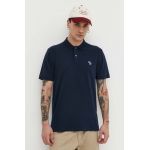 Abercrombie & Fitch tricou polo barbati, culoarea albastru marin, neted