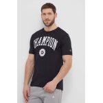 Champion tricou din bumbac barbati, culoarea negru, cu imprimeu, 219852