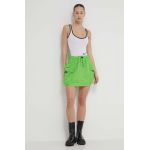 Karl Lagerfeld Jeans fusta culoarea verde, mini, creion