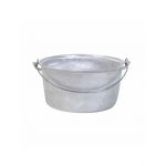 Ceaun tuci aluminiu alimentar, capacitate 22L, fund drept / EXT 8025 Engros
