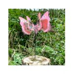 Decoratiune Engros gradina, plastic fluturas pe bat, 74 cm
