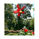 Decoratiune morisca Engros gradina, plastic, gargarita pe bat, 74 cm C05