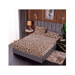 Husa Cocolino cu Elastic En-Gros, 3 Piese, pentru Pat Dublu, 180 x 200 cm, Leopard