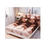 Husa Cocolino cu Elastic En-Gros, 3 Piese, pentru Pat Dublu, 180 x 200 cm, Maro