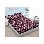 Husa Cocolino cu Elastic En-Gros, 3 Piese, pentru Pat Dublu, 180 x 200 cm, Mov