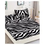 Husa Cocolino cu Elastic En-Gros, 3 Piese, pentru Pat Dublu, 180 x 200 cm, Negru