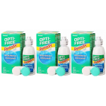 Solutie intretinere lentile de contact Opti-Free RepleniSH 3 x 120 ml + suport lentile cadou