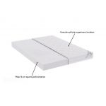 Saltea cu spumă poliuretanică Somnart HypoallergenicMed Bumbac 160x200, înălțime 16 cm, hipoalergenică, husă cu fermoar, rulată, fermitate medie