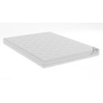 Saltea cu spumă poliuretanică Somnart HypoallergenicMed Bumbac 140x200, înălțime 16 cm, hipoalergenică, husă cu fermoar, rulată, fermitate medie