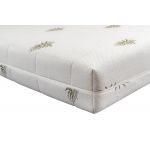 Saltea cu memorie Somnart XXL Memory Plus 140x200, înălțime 25 cm, pentru persoane supraponderale, husă Aloe Vera detașabilă, rulată, fermitate mare