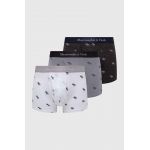 Abercrombie & Fitch boxeri 3-pack barbati, culoarea gri