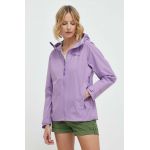 Jack Wolfskin geaca de ploaie Elsberg 2.5L femei, culoarea violet