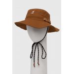 Kangol palarie din bumbac culoarea maro, bumbac