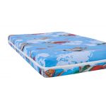 Saltea cu spumă poliuretanică Somnart Ortopedică 60x120, înălțime 10 cm, pentru bebeluși și copii, husă impermeabilă, fermitate medie, model aviator