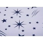 Saltea cu spumă poliuretanică Somnart Ortopedică 70x140, înălțime 10 cm, pentru bebeluși și copii, husă impermeabilă, fermitate medie, model stars