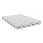 Saltea cu memorie Somnexpert Lavanda 140x200, înălțime 16 cm, ortopedică, husă tratată cu lavandă, lavabilă, cu fermoar, rulată, fermitate medie
