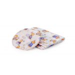 Set reductor bebe nest + paturica + pernuta pentru formarea capului bebelusului SomnArt, model ursuleti, Alb/Albastru