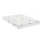 Saltea cu spumă poliuretanică Somnomed Antiacaria 140x200, înălțime 20 cm, pentru alergici, husă detașabilă și lavabilă cu tratament antiacarian, fermitate medie
