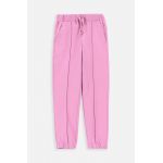 Coccodrillo pantaloni de trening pentru copii culoarea roz, cu imprimeu