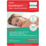 Topper HypoallergenicMed Somnart, cu husa bumbac 100%, detasabila, spalare la 90°C, tip rola, 180x200 cm