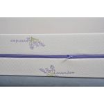 Saltea cu memorie Somnexpert Lavanda 160x200, înălțime 16 cm, ortopedică, husă tratată cu lavandă, lavabilă, cu fermoar, rulată, fermitate medie