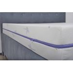 Saltea cu memorie Somnexpert Lavanda 160x200, înălțime 16 cm, ortopedică, husă tratată cu lavandă, lavabilă, cu fermoar, rulată, fermitate medie