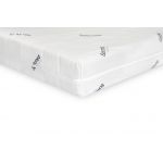 Saltea cu spumă poliuretanică Somnomed Antiacaria 160x200, înălțime 20 cm, pentru alergici, husă detașabilă și lavabilă cu tratament antiacarian, fermitate medie
