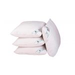 Set 4 perne matlasate microfibra HypoallergenicMed Somnart, lavabile la 95°C, 70 X 70