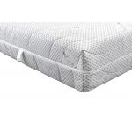 Saltea cu spuma poliuretanica Somnexpert Silver FORTE, 90x200, inaltime 20 cm, ortopedica, husa ioni argint lavabila, manere, fermitate mare