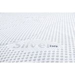 Saltea cu spuma poliuretanica Somnexpert Silver FORTE, 90x200, inaltime 20 cm, ortopedica, husa ioni argint lavabila, manere, fermitate mare