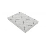 Saltea cu spumă poliuretanică Somnart HypoallergenicMed Antibacteria, 90x200, înălțime 18 cm, antibacterii, husă detașabilă cu fermoar, fermitate medie