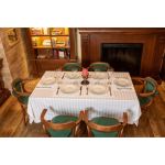 Set 2 fete de masa Damasc Somnart, 150x180 cm, 100% bumbac damasc, 6 persoane