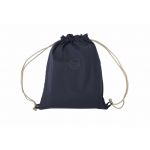 Set paturica + perna + rucsac SomnArt, cu broderie, din in, Albastru