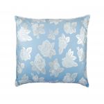 Perna SOMNART, 60x60 cm, umplutura pene 90%, puf 10%, bumbac 100%, model floral blue