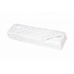 Pilota microfibra striata matlasata, Somnart, 180x200 cm, 200 g, alba, de vara, model lacrimi