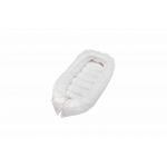Pozitionator SomnArt baby nest, 94x60cm, cu dantela, alb