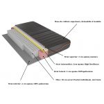 Saltea cu memorie și arcuri individuale SomnArt Supreme Pocket Multilayer 160x200, înălțime 24 cm, husă detașabilă, fermitate medie