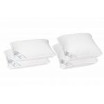 Set 2 perne 50x70 cm si 2 perne 70x70 cm HypoallergenicMed Somnart, microfibra matlasata
