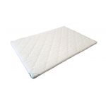 Topper cu memorie, husa bumbac, detasabila, spalare la 90°C, HypoallergenicMed Somnart, 90x200 cm