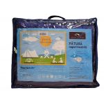 Patura cocolino picnic impermeabila 3 straturi, PolarTech Somnart, 150x200, albastru + gri inchis