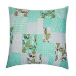 Perna SomnART Green Flowers, 70x70 cm, microfibra