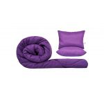 Set SomnART gama Coral, Pilota 200x220 cm si 2 perne 50x70 cm Purple Magic