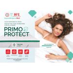 Saltea cu arcuri HypoallergenicMed Primo Protect 180x200, înălțime 23 cm, ortopedică, husă tratament antialergic, fermitate mediu-tare, sistem aerisire 3D